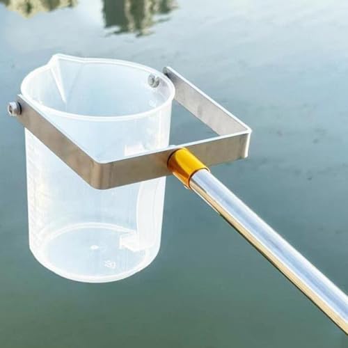 Cuchara telescópica de mango largo y vaso graduado para toma de muestras 2