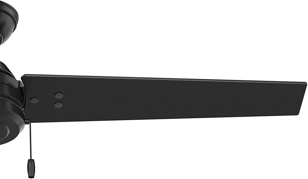 70% Off Everything Hunter Cassius Indoor / Outdoor Ceiling Fan with Pull Chain Control, 52, Matte Black New Arrivals Hunter Cassius Indoor / Outdoor Ceiling Fan with Pull Chain Control, 52, Matte Black