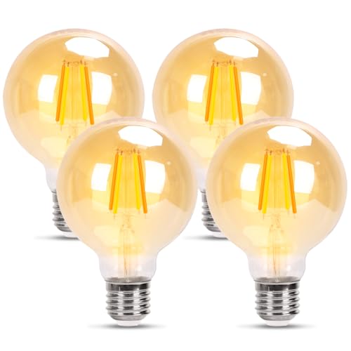 Great Jacob Lampadina LED E27 a Filamento, 6W Equivalente a 86W,...