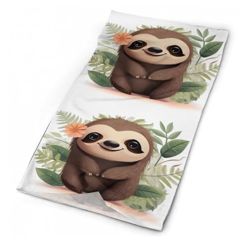 Cute Cartoon Sloth Neck Gaiter UV Sun Protection Balaclava Breathable Ski Face Mask for Men Women Versatile Cover Scarf Bandana Head Wrap3