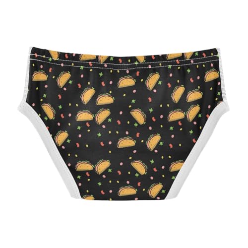 Boys' Exclusive Briefs Toddler Underwear 95% Combed Cotton Boxerbriefs 2T Taco Pattern 242