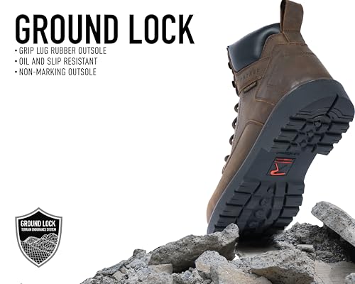 Rothco Tradesman Composite Toe Tactical Work Boots – 6 Inch – Waterproof, Lightweight, and Comfortable4