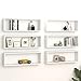 vidaXL Półki ścienne kostki, 6 szt, białe z połyskiem, 80x15x26,5 cm