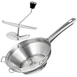 CLISPEED Schiacciapatate Manuale in Acciaio per Purè di Patate e Verdure Design Innovativo e Facile da Usare Utensile da Cucina Senza Elettricità per Passata di Frutta e Cibo