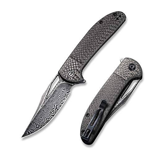 CIVIVI Ortis Flipper Pocket Knife Twill Carbon Fiber Handle (3.25 CIVIVI Ortis Flipper Pocket Knife Twill Carbon Fiber Handle (3.25