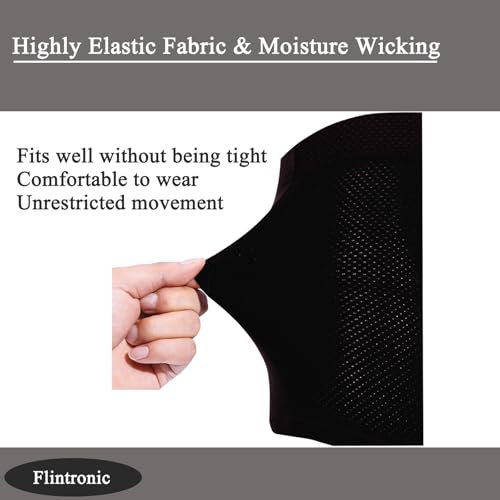 flintronic Pantalones de Ciclismo Mujer con Gel 3D, Calzoncillos Ciclismo Mujer, Elásticos Pantalones Cortos de Ciclismo, Malla Transpirable Acolchada Ropa Interior de Ciclismo, XL - imagen 7