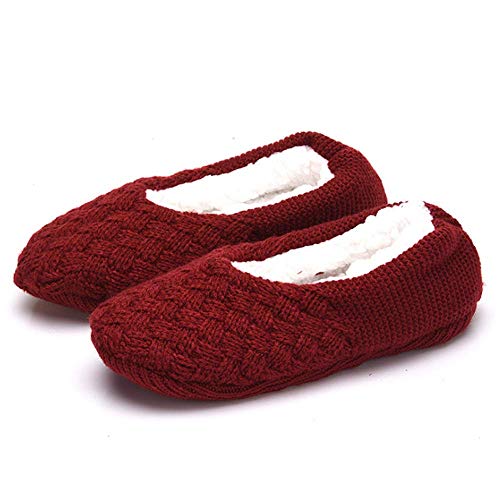 Image of Women's Slipper Socks Low Cut With Grippers, Thick Super Soft Indoor Socks Non-slip Slipper Shoes