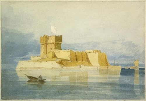 Toile murale Fort Saint Marcouf par Cotman 60x90cm pour salon