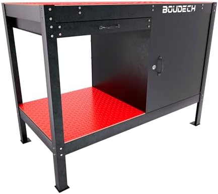 Boudech Manny Workbench 120 x 60 cm with Tool Drawer, 1 Door and ...