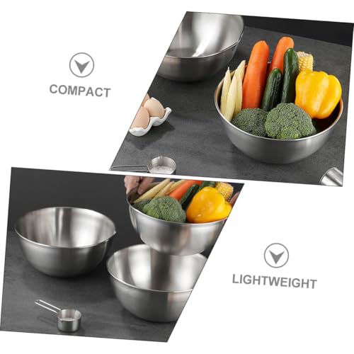 Tazón de acero inoxidable 20 cm para mezclar cocina miniatura 3