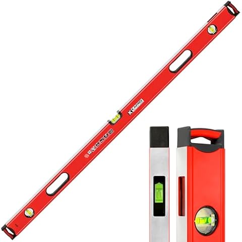 Kapro - 985-41X Apollo Heavy-Duty Professional Box Level - Features Magnified Vials and Dual-View Plumb Site - VPA Tested - 48 Inch Cover