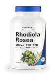 Nutricost Rhodiola Rosea 500mg, 120 Vegetarian Capsules - Gluten Free and Non-GMO