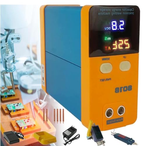 Image of XRFCY 801B Battery Spot Welder, 11.6 KW Capacitor Energy Storage Spot Welding Machine, Portable Precision Pulse Battery Welding Equipment for 18650, Lithium Battery Pack Building