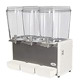 Crathco D35-4 Classic Bubbler Series Triple 5 Gallon Bowl High Impact Plastic Refrigerated Beverage...