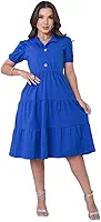 Vestido Feminino Midi Moda Evangélica Soltinho Confortável