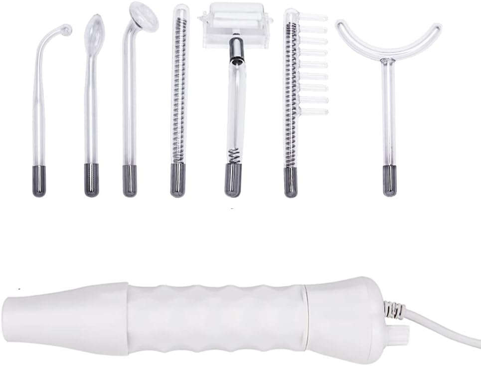 Portable High Frequency Facial Machine Glass Wand Tube Face Cleansing Device