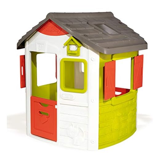 Smoby - 810500 - Maison de Jardin Neo Jura Lodge Personnalisable - 7 Accessoires à Ajouter