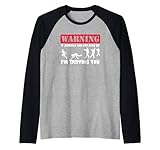 maglietta divertente con scritta if zombies are chasing us, i'm tripping you maglia con maniche raglan
