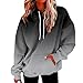 Oversized Graphic Hoodies For Women Tie Dye Gradient Sweatshirts Loose Fit Outdoor Sports Drawstring Hoodie Comfy Hooded Pullover Sweaters Casual 2025 Fall Fashion Plus Size Travel Outfits For Women