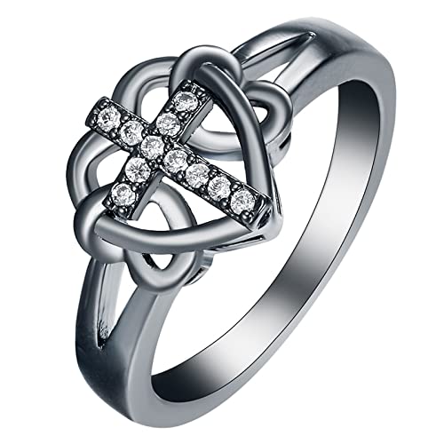 Bague en cœur zircone cubique et alliance femme nœud creux