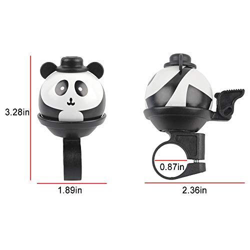 2 Pack Bike Bell for Kids and Adults, Loud Crisp Clear Sound Bicycle Bike Bell, Cute Panda Cycling Bell Funny Bike Bell Bicycle Handlebar Ring Horn, Bike Accessories - Thumbnail 5