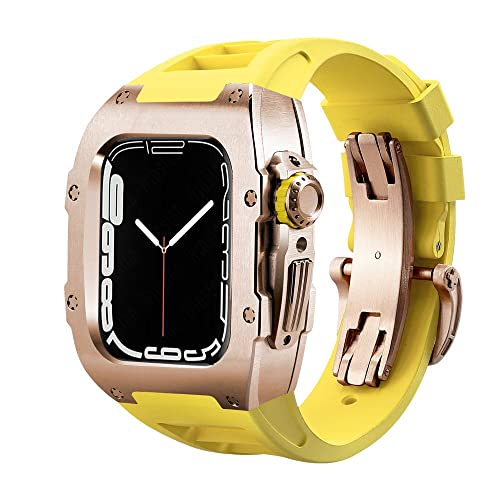 Kit modification Apple Watch 8 45mm en acier luxe et carbone CZKE