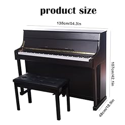 Piano numérique 88 clavier pondéré de clés Clavier électrique Piano avec supports de banc de piano MIDI USB Audio et… – Image 7