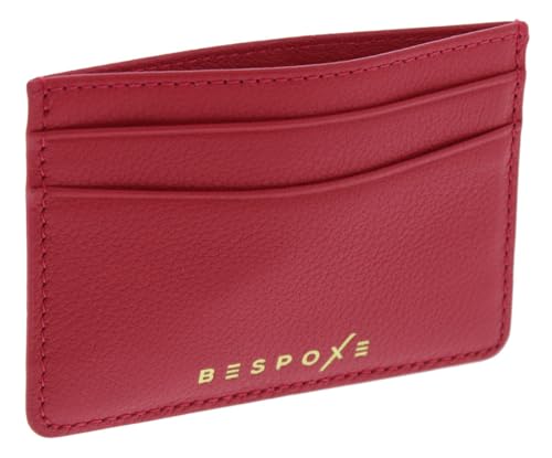 Slim Minimalist Front Pocket RFID Blocking Leather Wallets for Men and Women - Pomegranate Red3