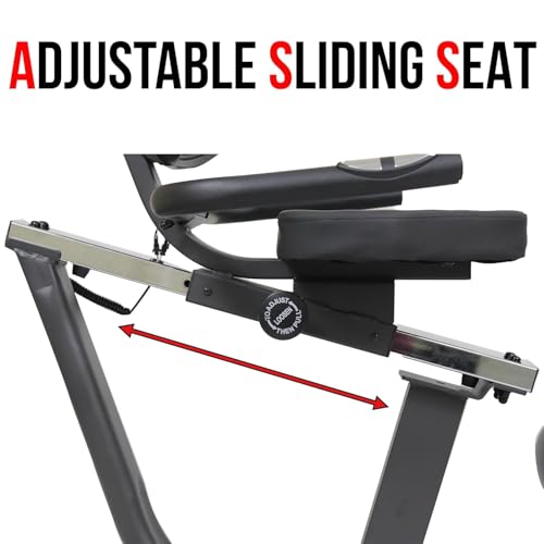 Image of Kobo Magnetic Recumbent Exercise Bike for Fitness with Adjustable Seatmagnetic Resistancehand Pulse and Monitor LCD Display (Imported)