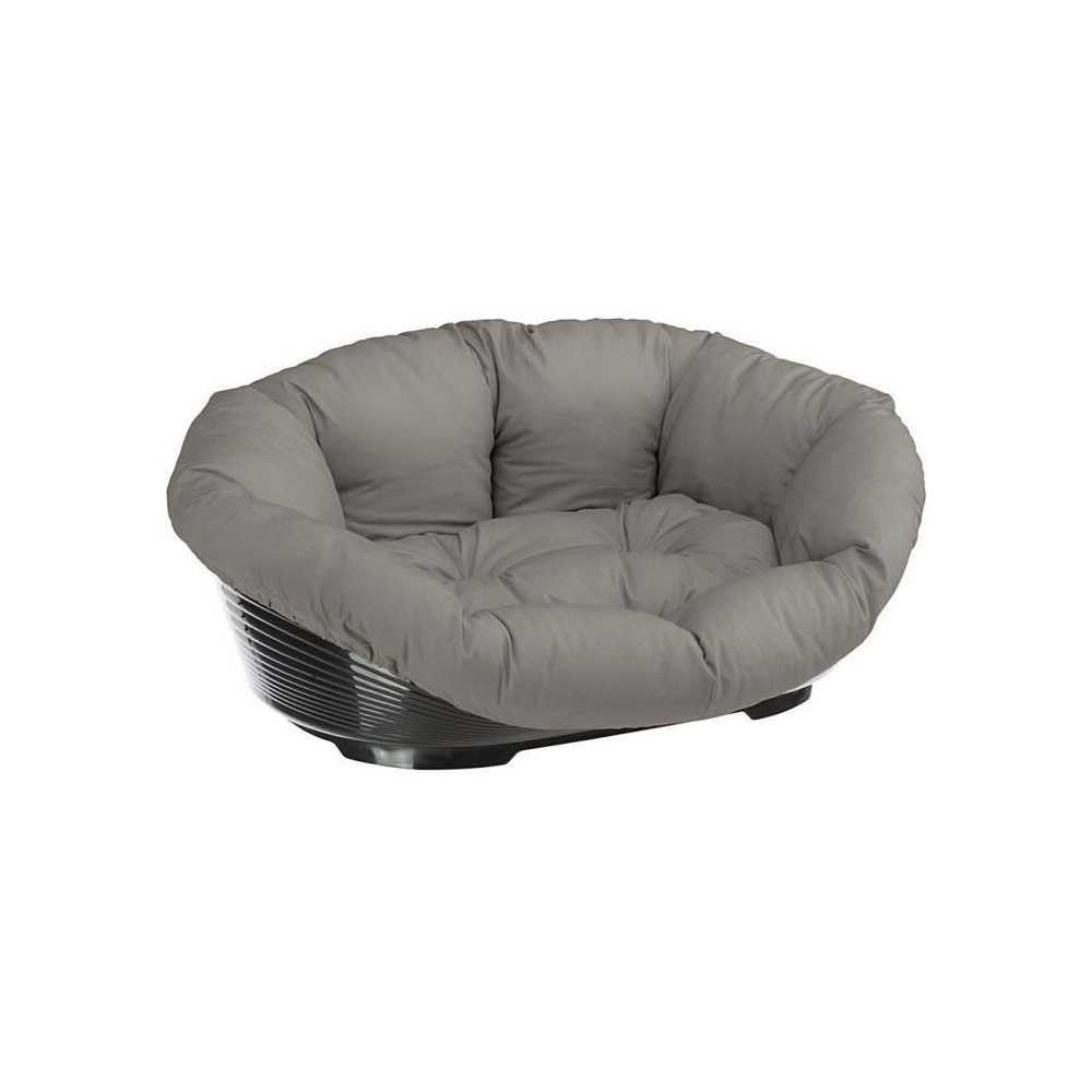Ferplast Plastic Dog and Cat Bed with Padded Dog and Cat Cushion SOFA' Dog Bed with Padded Cushion, Washable, 52 x 39 x 21 cm
