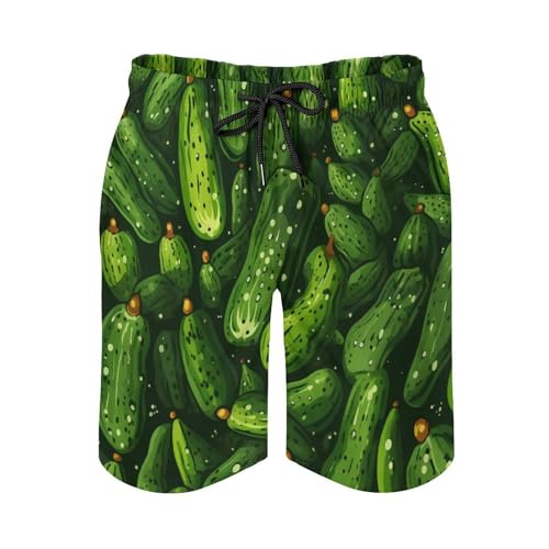 Dill Pickles Men's Swim Trunks Summer Beach Shorts Casual Board Shorts Golf Shorts4
