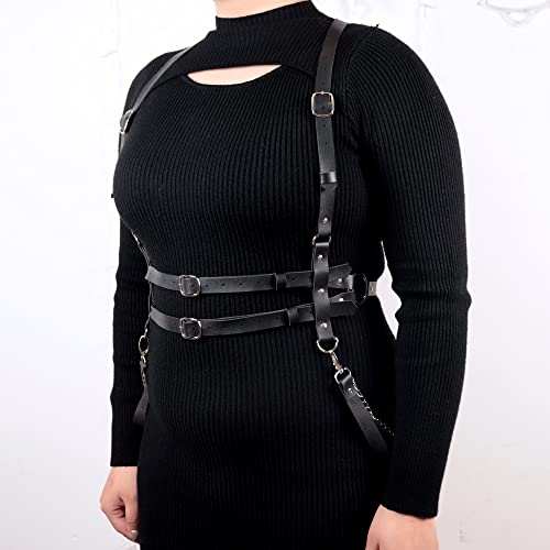 Women Punk Body Harness Belt Waist Belt Body Chains Lingerie Sets4