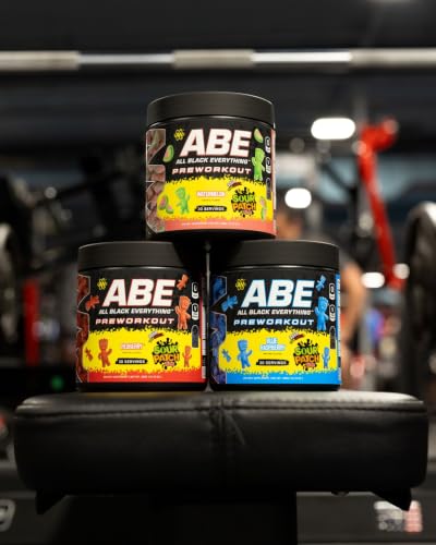 Image of ABE all black everything Applied Nutrition Pre Workout Powder | Sour Patch Kids Watermelon | Energy, Focus & Pump for Gym Training | 30 Servings