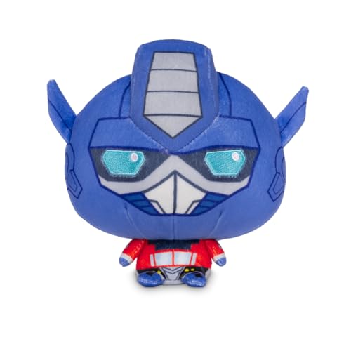 TeeTurtle Cloudheads Optimus Prime Plush - 5-Inch Official Transformers Stuffed Animal with Embroidered Details - Soft Cuddly Plush Toys for Kids, Teens, and Adults