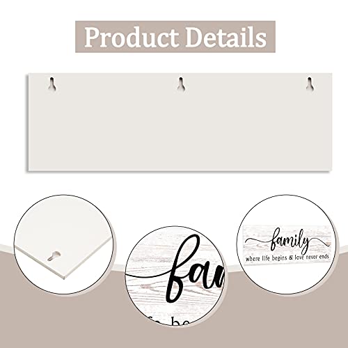 Family-Wooden-Wall-Decor-157-x-51-Inch-Where-Life-Begin-Wood-Sign-Love-Never-Ends-Wall-Plaque-Wooden-Family-Words-Hanging-Sign-Family-Wood-Hanging-Decor-Rustic-Family-Wooden-Decor-for-Home-Decor