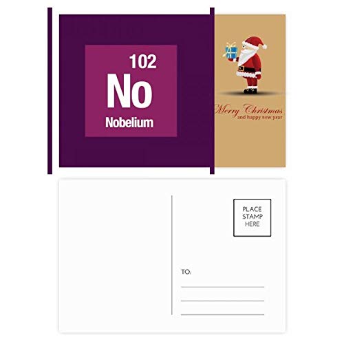 Cartes postales No Nobelium Element Noël : lot de 20 pour fêtes