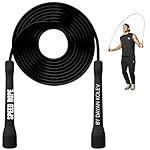 Speed Jump Rope by Dayan Kolev, 5mm PVC Skipping Rope, Great for Beginners and Advanced Athlets, Designed for Fitness, Cardio, Boxing & CrossFit, Adjustable length with Unbreakable Handles