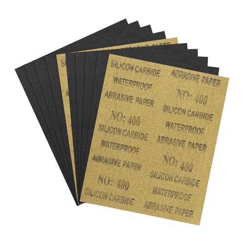 Kozelo 10pc Papier sablé 9x11in 400 grains carbure silicium