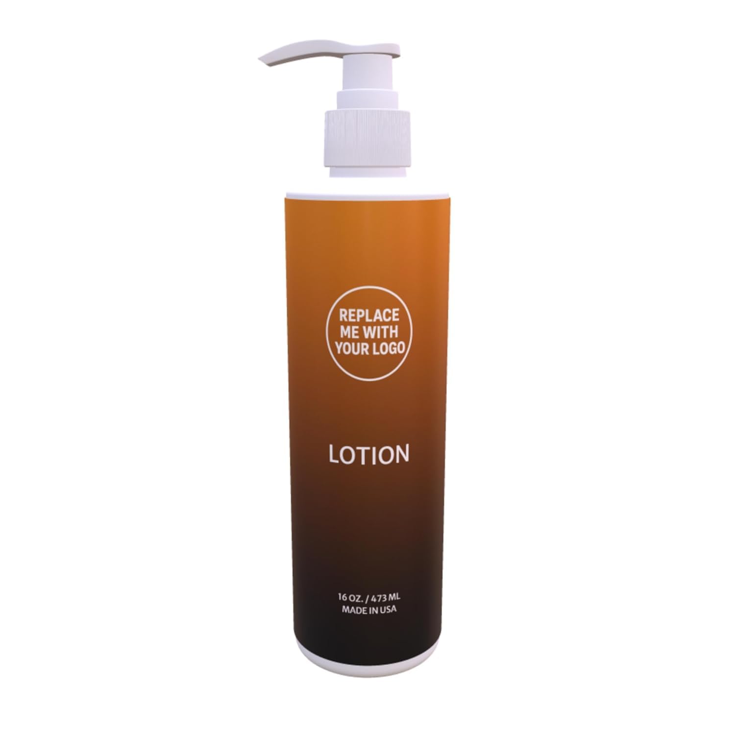 CUSTOM Labeled Lotion Green Tea Lemon Scent Natural Paraben Sulfate Free 16 oz Pump Bottle Made in USA