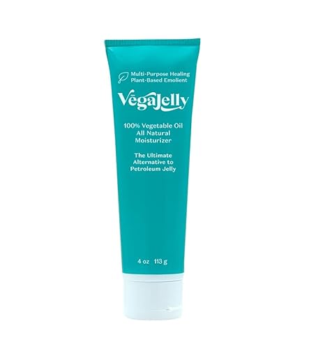 VegaJelly - 4 Ounce Tube | 100% All Natural Moisturizer | The Ultimate Alternative to Petroleum Jelly