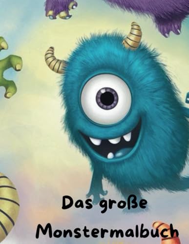 Das große Monstermalbuch: Kindermalbuch (German Edition)