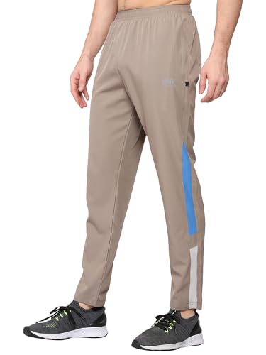 Image of Men's Ns Lycra Spandex Mixx Polyester Sports Trackpants with Both Side Zipper Pockets