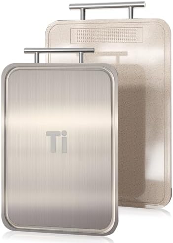 Tábua de Corte de Titânio para Cozinha, Dupla Face para Carnes, F...