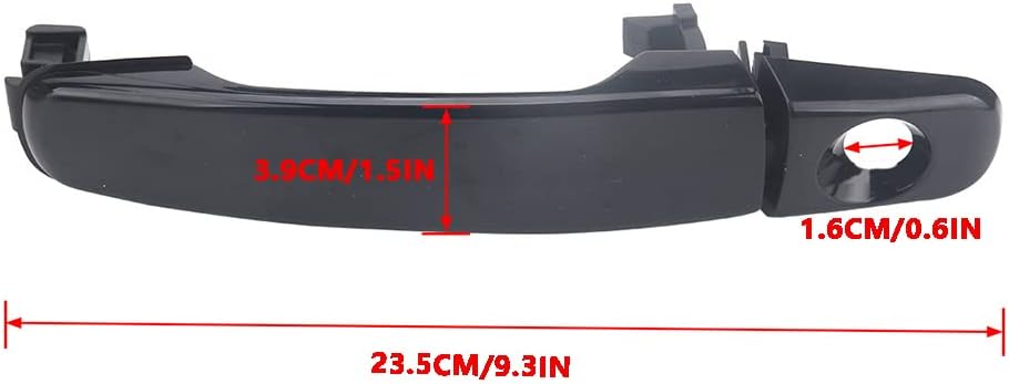 Set 2 Front Outer Door Handle, Exterior Door Handle Black Front Left & Right, Compatible with Chevrolet Equinox Hhr Malibu, Compatible with Pontiac G6 Torrent, Compatible with Suzuki Xl-7