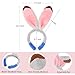 KINTOMG 2 PCS Bunny and Fox Ears Headdband-Halloween Christmas Festival Theme Party Cosplay Costume Accessory for Kids and Adults