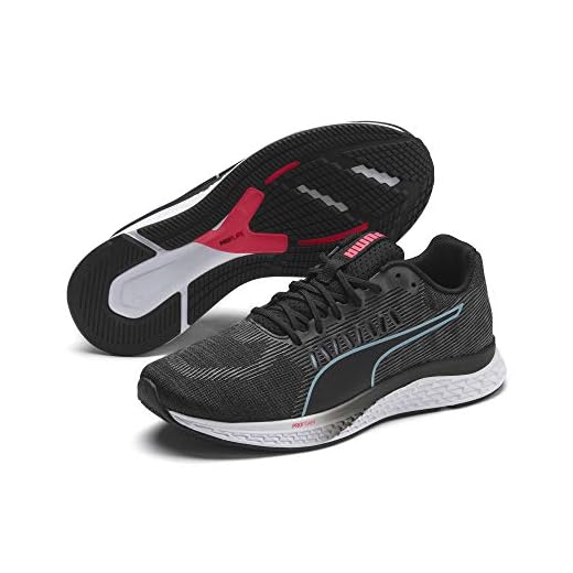 PUMA Speed SUTAMINA Wns, Zapatillas de Running para Mujer, Black-Milky Blue-Pink Alert, 39 EU