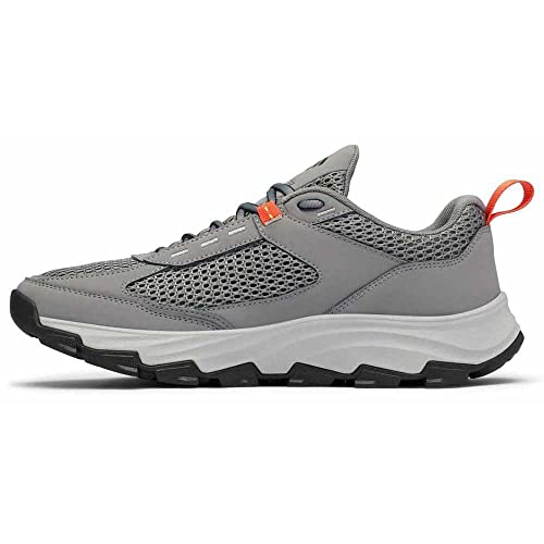 Columbia Men's Hatana Breathe Hiking Shoe, Titanium Grey Steel/Red Quartz, 11.53