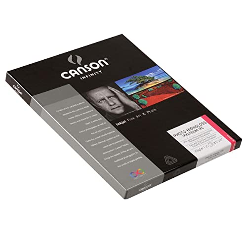 Canson Infinity Photo High Gloss, 315 Grams, 8.5 x 11 Inch, 25 Sheets