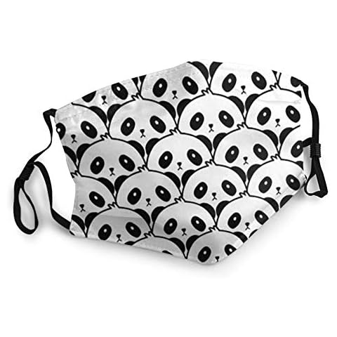 Funny Panda Adjustable Unisex Dust Face Mask Reusable Washable Comfortable Breathable Adult Face Cover - white - One size Cover