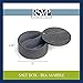 RSVP International Dual Compartment Box | Chic & Modern Herb Container | 10 Ounces Total | Swivel Top Protects Salts | Beautiful, Solid Marble, 5